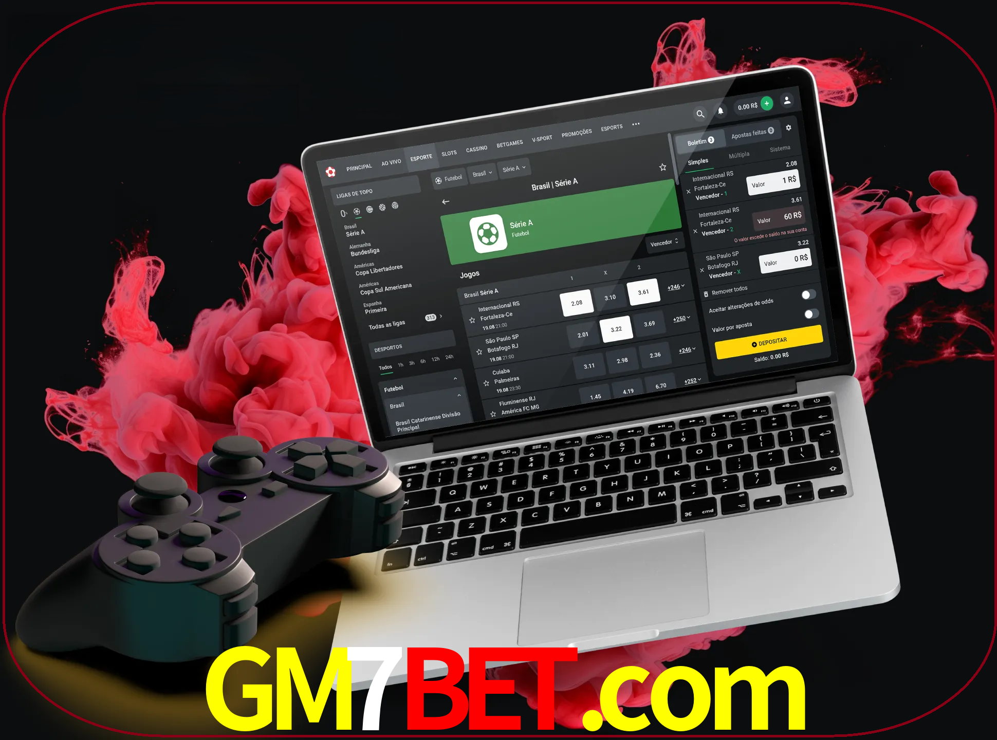 Visite a secção especial de jogos de vídeo em gm7bet para descobrir em que jogos pode apostar e ganhar muito dinheiro.