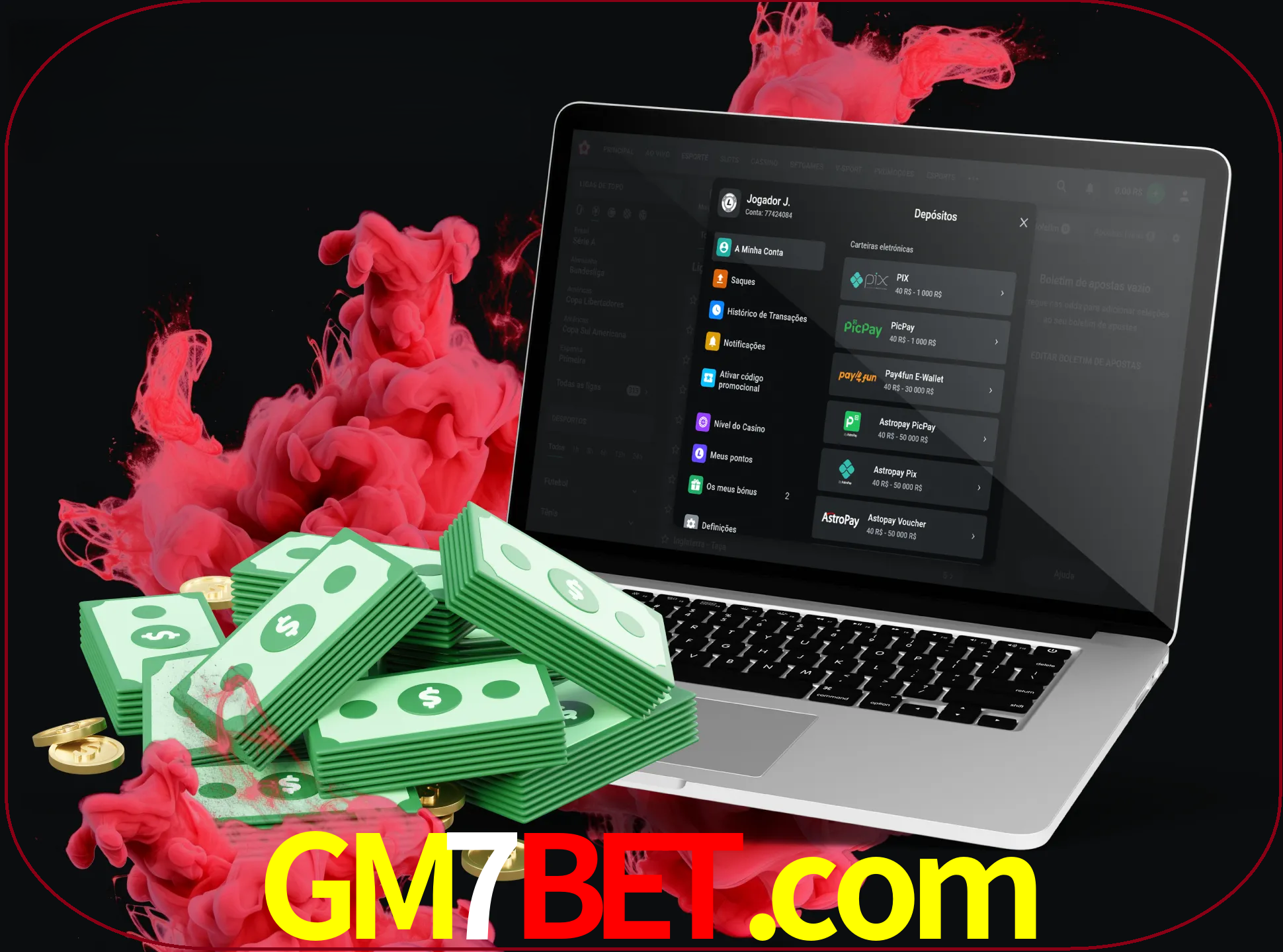 Para efetuar um depósito na sua conta gm7bet, basta escolher o método de depósito e especificar o montante.